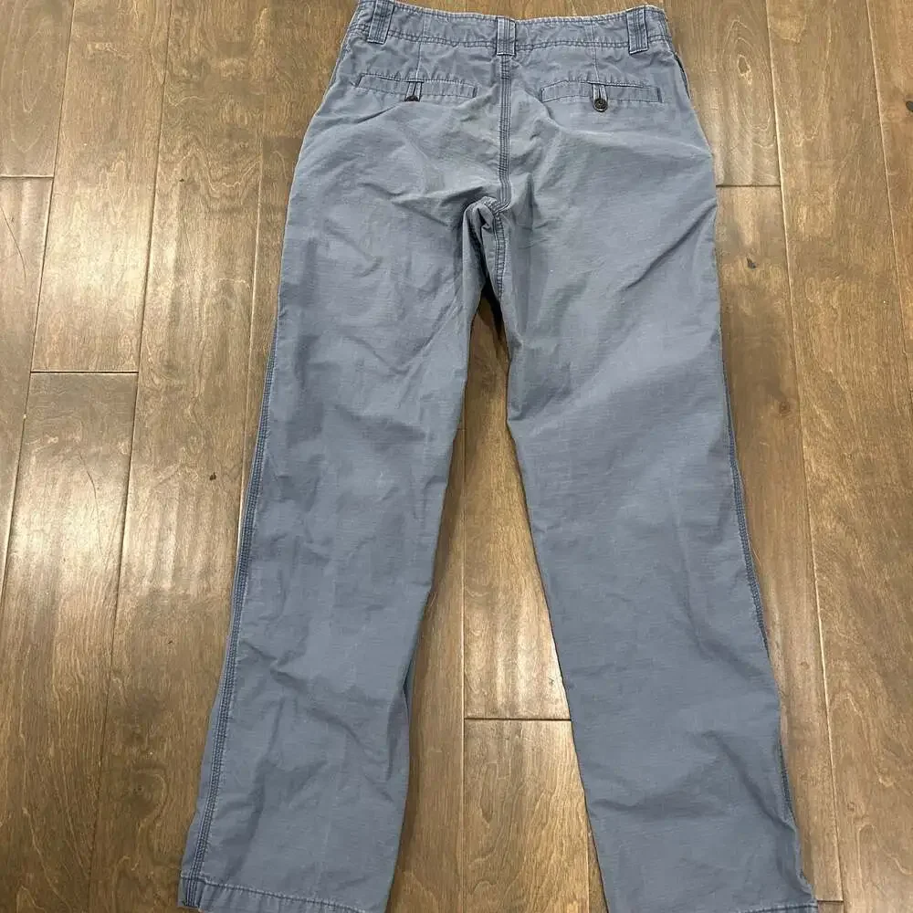 Vintage LL Bean Canvas Work Pants Weathered Blue 31x34
